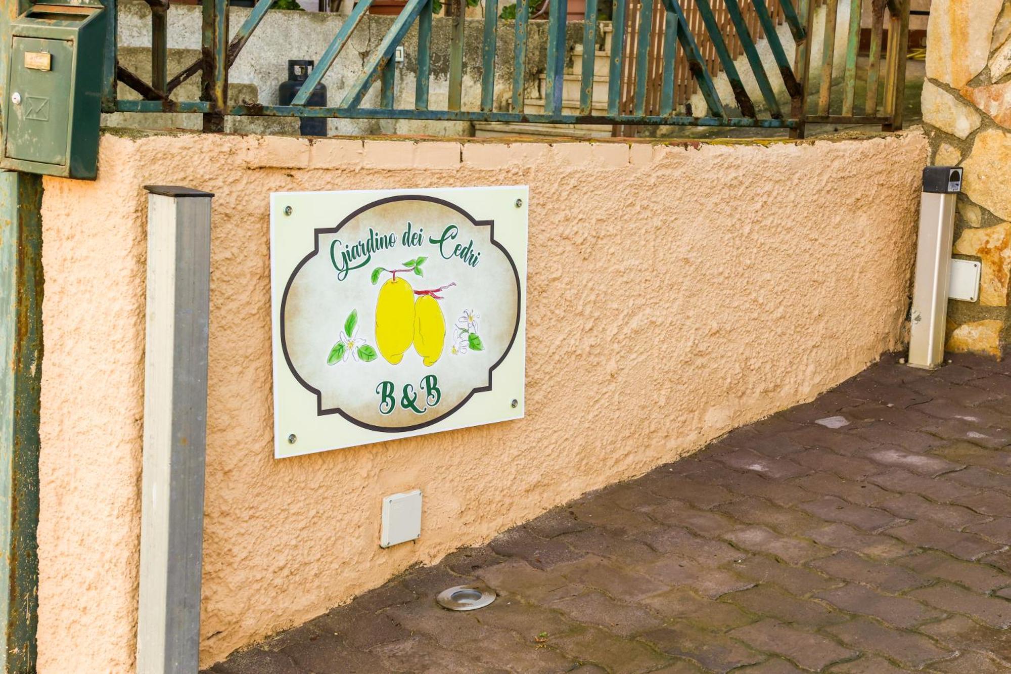 B&B Giardino Dei Cedri Trabia Dış mekan fotoğraf